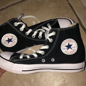 Black high top converse